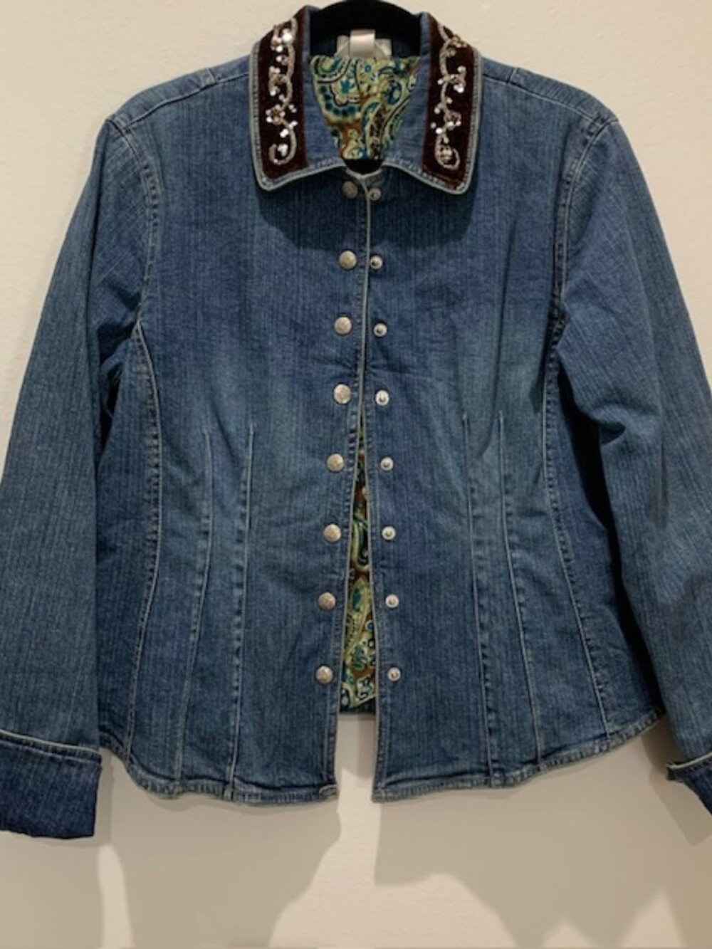 Christopher & Banks Jean Jacket Size Large
